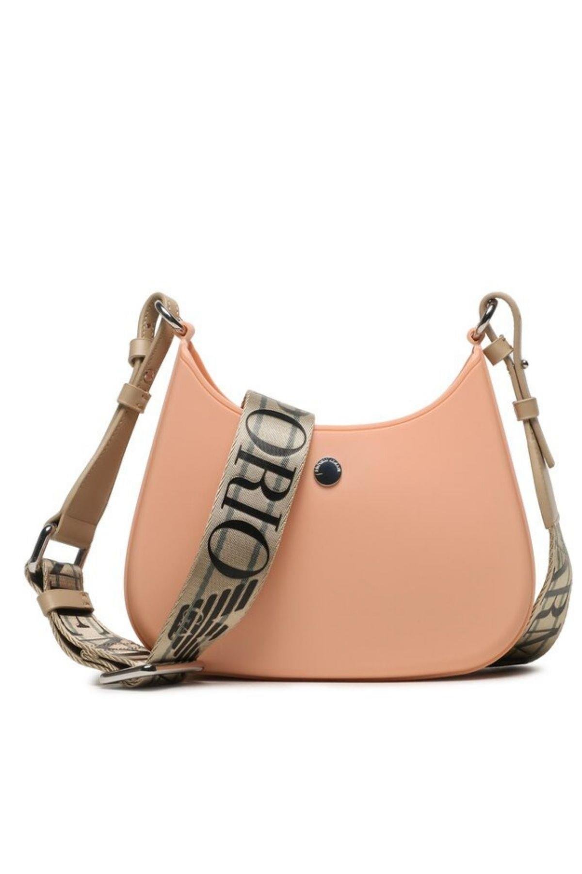 Emporio Armani Emporıo Armani Kadın Manyetik Detaylı Logolu Günlük Kullanım Pembe Omuz Çantası Y3H329 YWI7E-88430