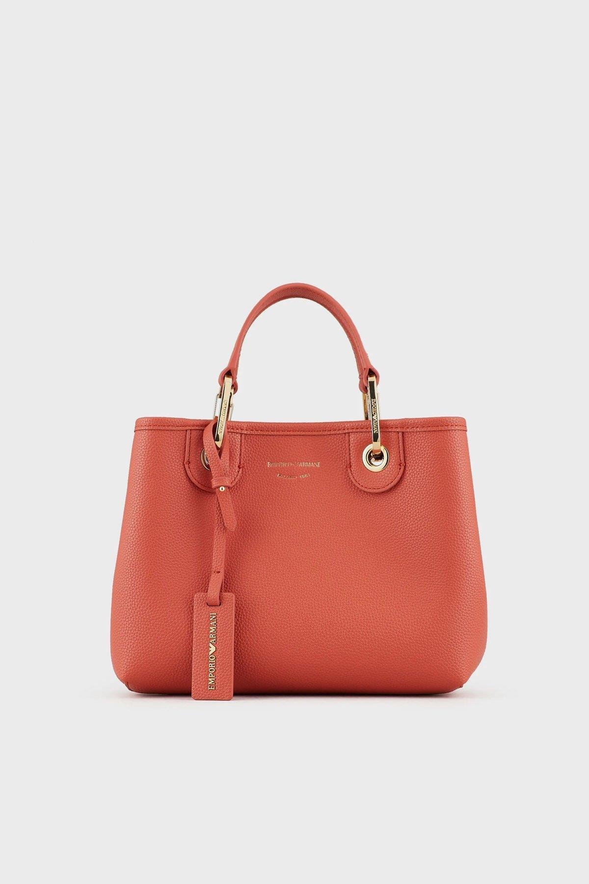 Emporio Armani Emporıo Armani Kadın Marka Logolu Rahat Taba Omuz Çantası Y3D166 YFO5B-89612