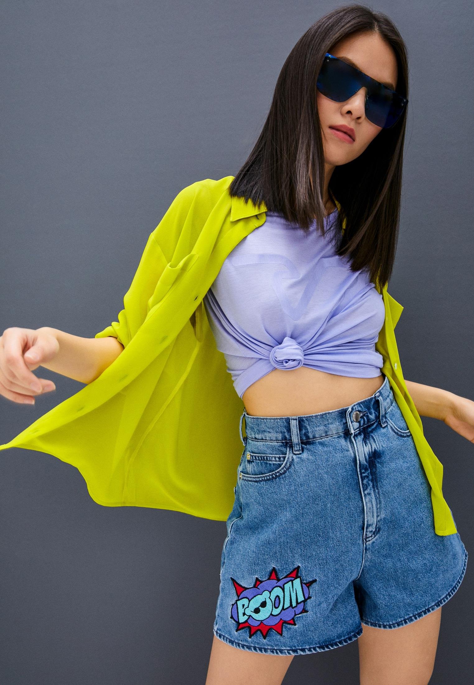 Emporio Armani Emporıo Armani Kadın Marka Logolu Organik Pamuklu Kısa Kollu Lila T-Shirt 3K2T7F 2JRAZ-LİLA