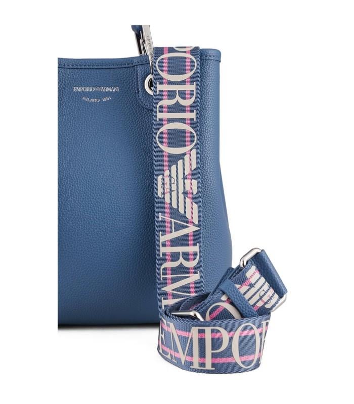Emporio Armani Emporıo Armani Kadın Marka Logolu Rahat Mavi Omuz Çantası Y3D255 YFO5E-89587