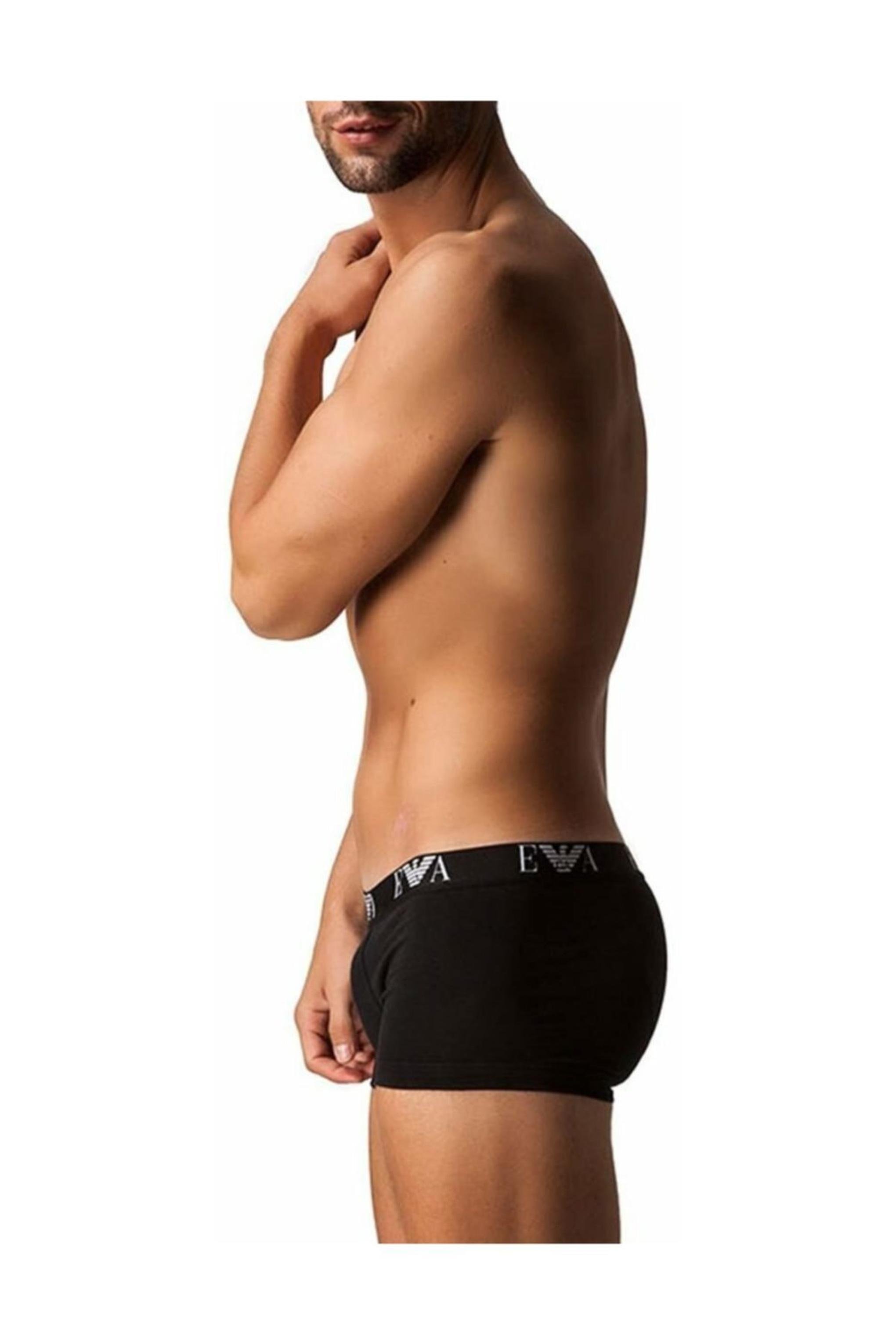 Emporio Armani Emporıo Body Erkek Pamuklu Bel Logolu Günlük Siyah Boxer CC715-111210-435