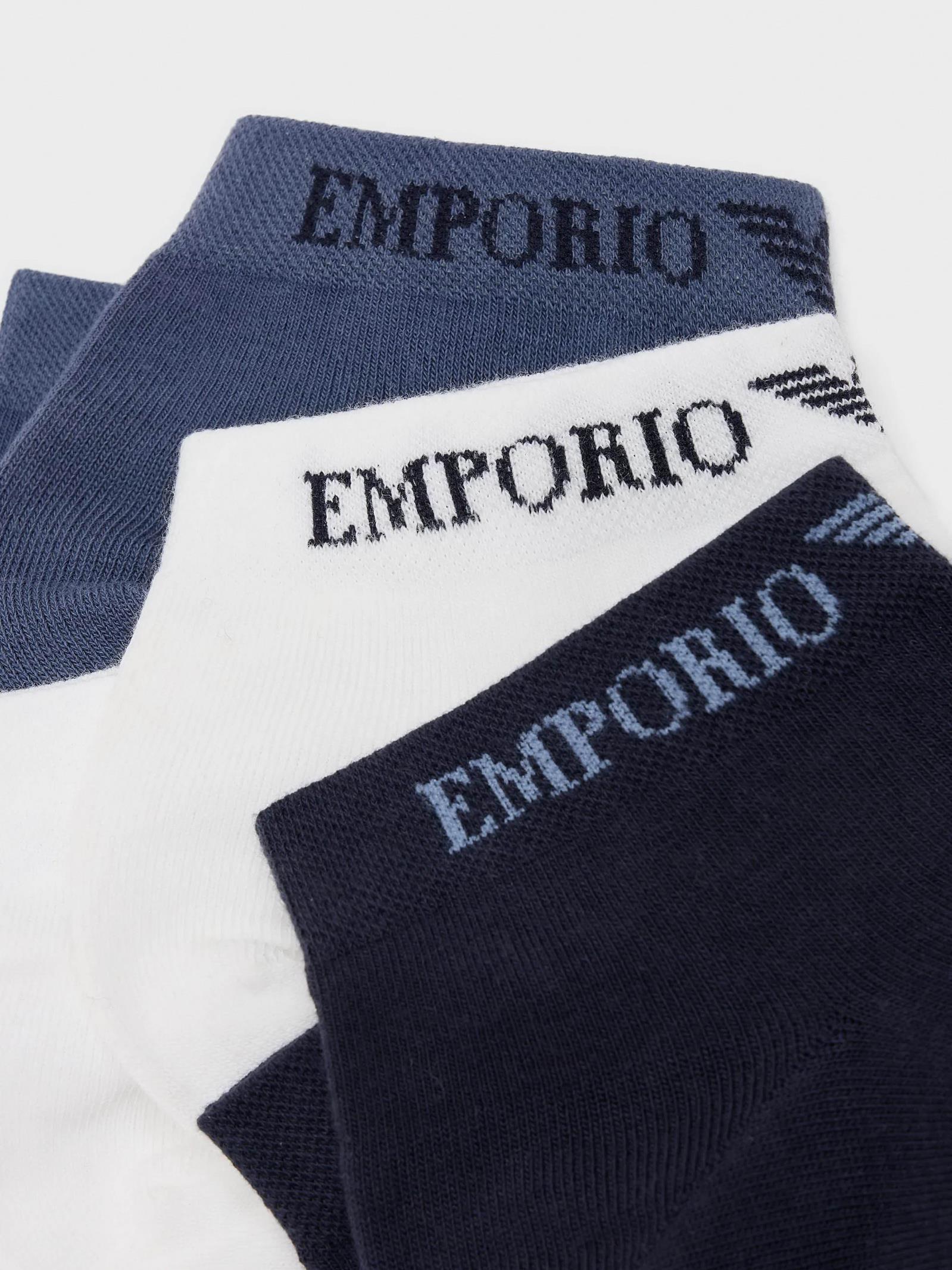 Emporio Armani Emporıo Body Erkek Pamuklu Logolu Dokuma Kumaş Lacivert1 Çorap 300048 3F254-59436