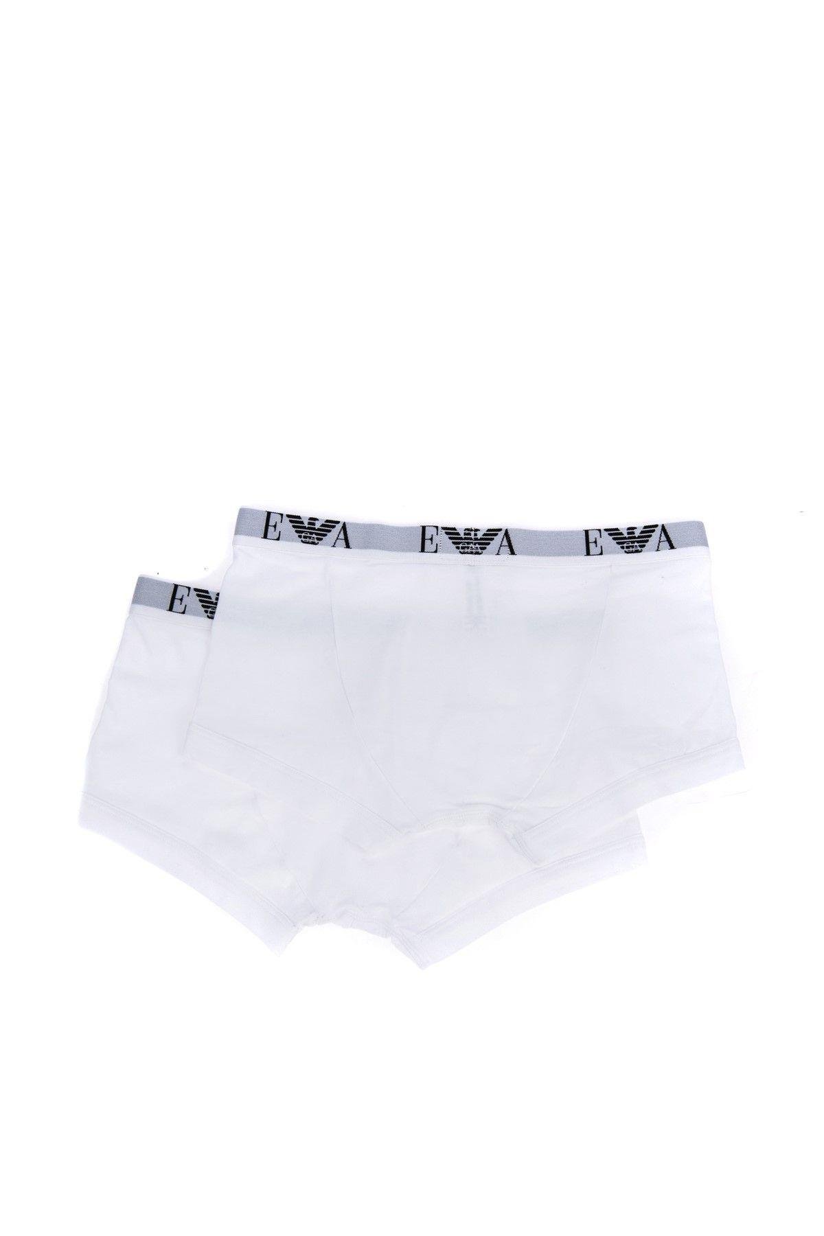 Emporio Armani Emporıo Body Erkek Pamuklu Bel Logolu Günlük Beyaz Boxer CC715-111210-710