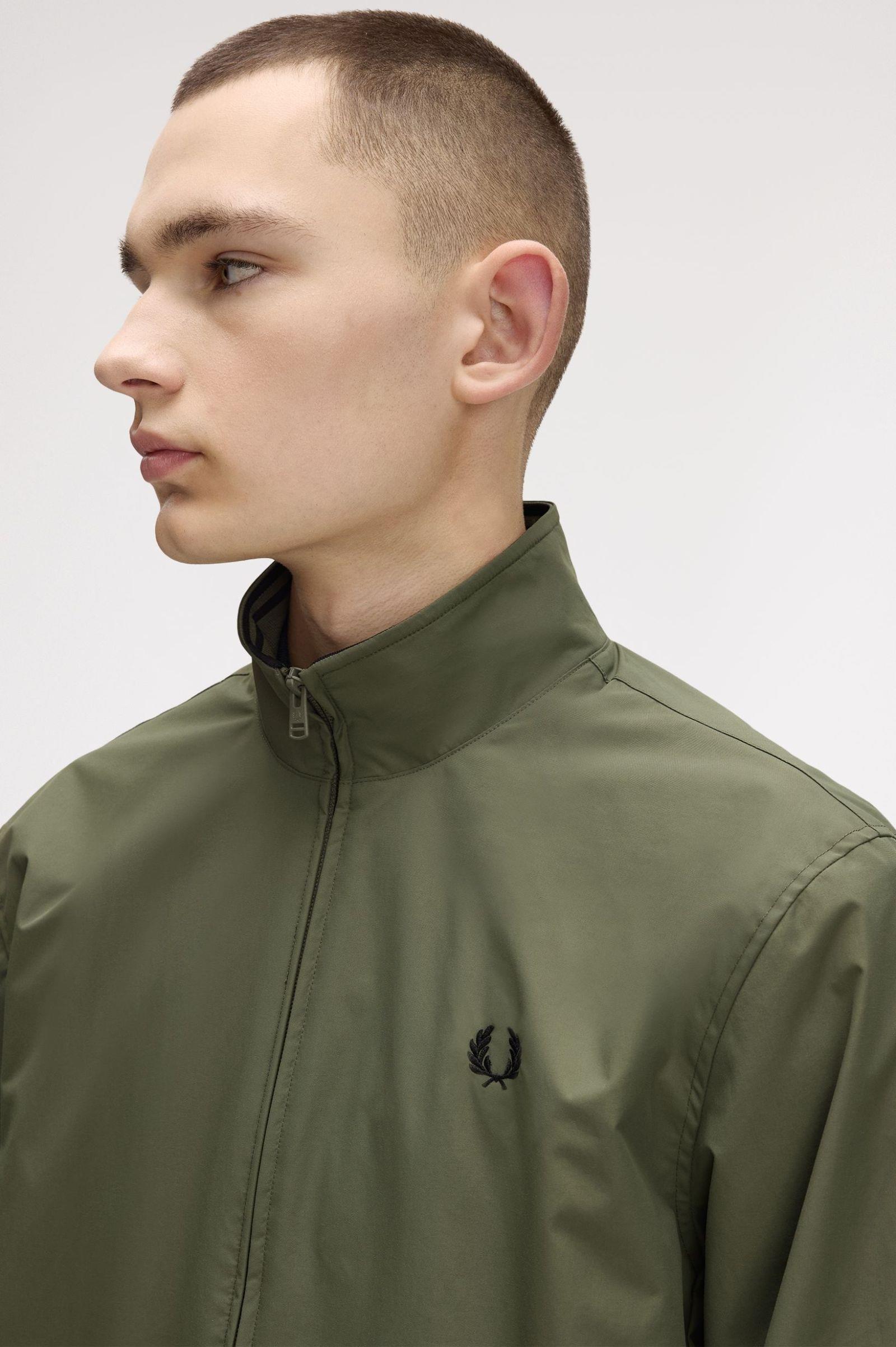 Fred Perry Fred Perry Unısex Dik Yaka Fermuar Kapamalı Sol Gögüs Defne Çelenkli Yeşil Ceket J2660-X21