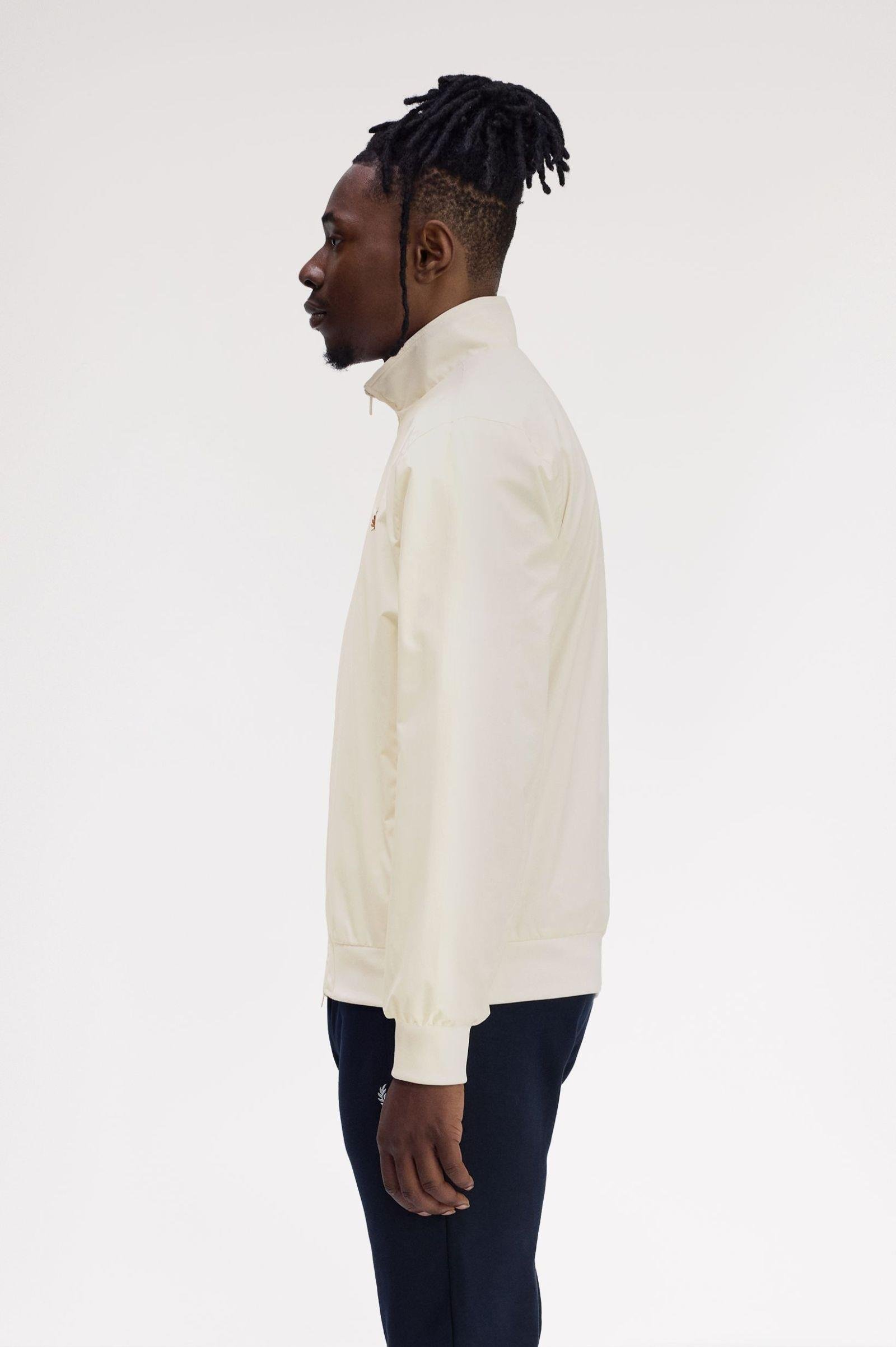 Fred Perry Fred Perry Unısex Dik Yaka Fermuar Kapamalı Sol Gögüs Defne Çelenkli Ekru Ceket J2660-560