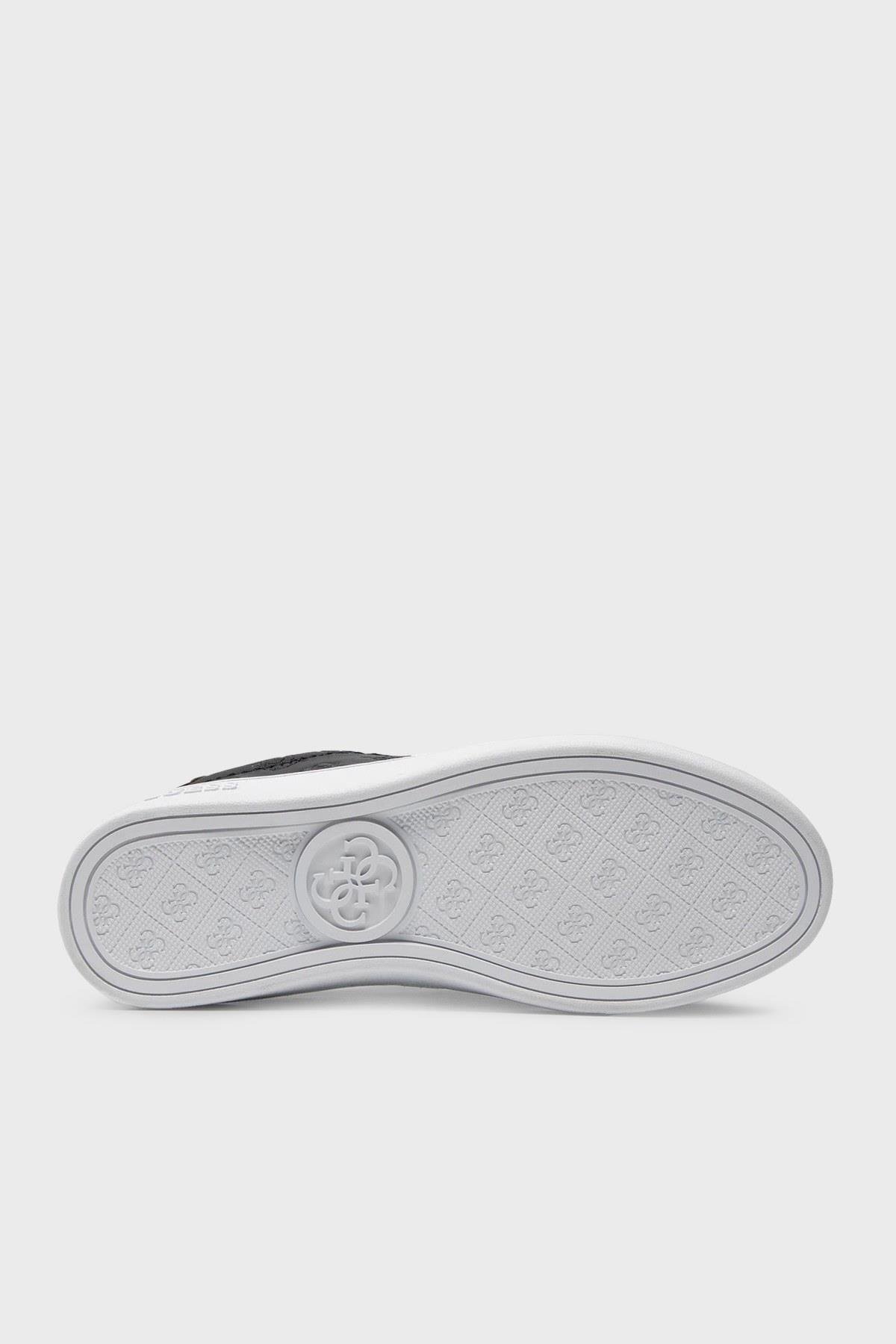 GUESS GUESS Kadın Marka Logolu Düz Taban Kaydırmaz Günlük Kullanım Siyah Sneaker 5BEKFAL12-BLKBL