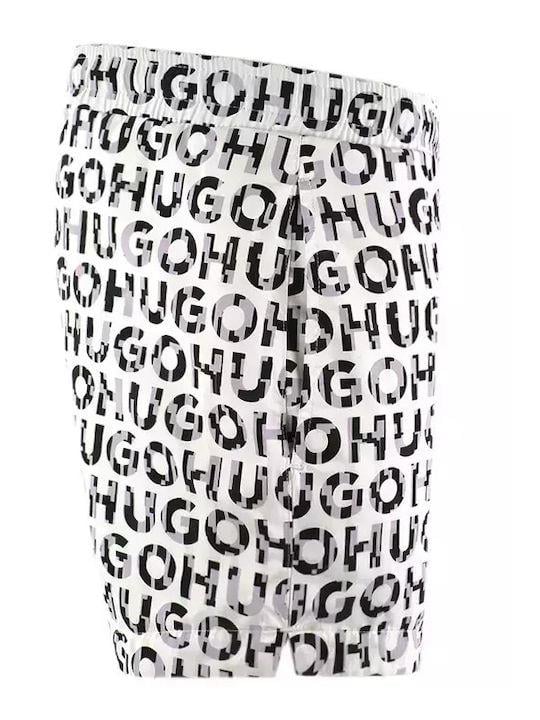 HUGO HUGO Erkek HUGO Yazı Desenli Kısa Boy Cepli Beyaz Mayo 50535412-553