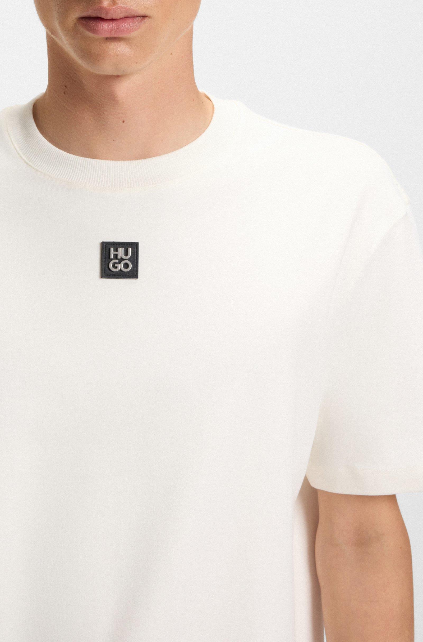 HUGO HUGO Erkek Sıfır Yaka Marka Logolu Beyaz1 T-Shirt 50505201-103