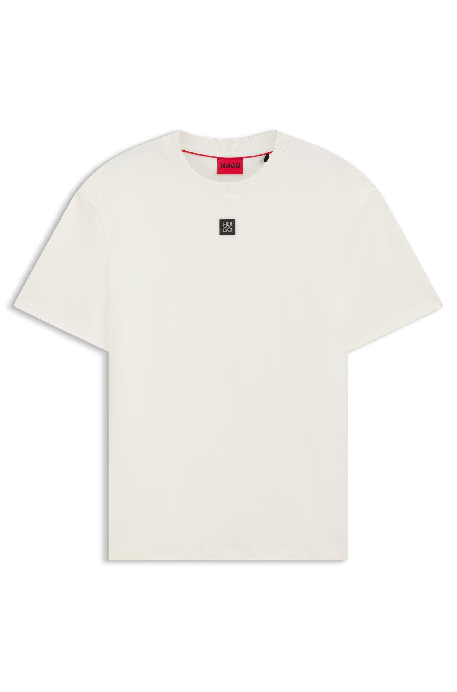 HUGO HUGO Erkek Sıfır Yaka Marka Logolu Beyaz1 T-Shirt 50505201-103