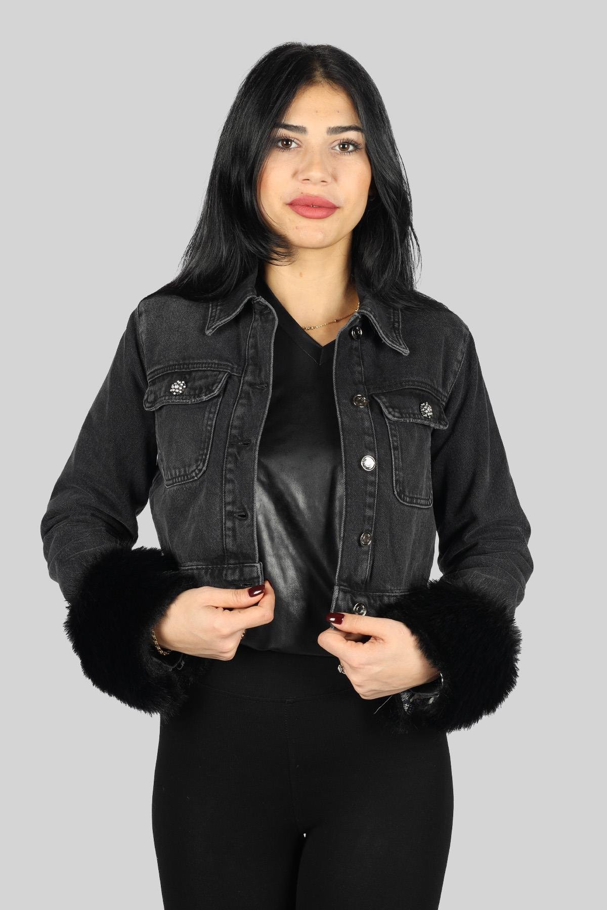 Liu Jo Lıu Jo Kadın Marka Logolu Günlük Kullanım Siyah Ceket UF3078D4488-88257
