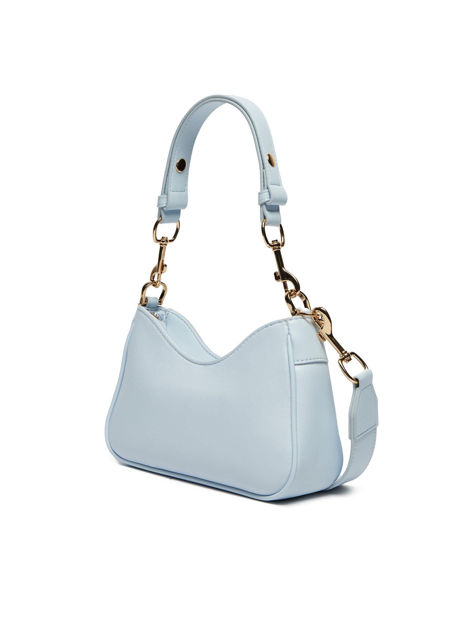 Love Moschino Love Moschino Kadın Deri Logo ve Zincir Detaylı Mavi Omuz Çantası JC4070PP1ML13-71A