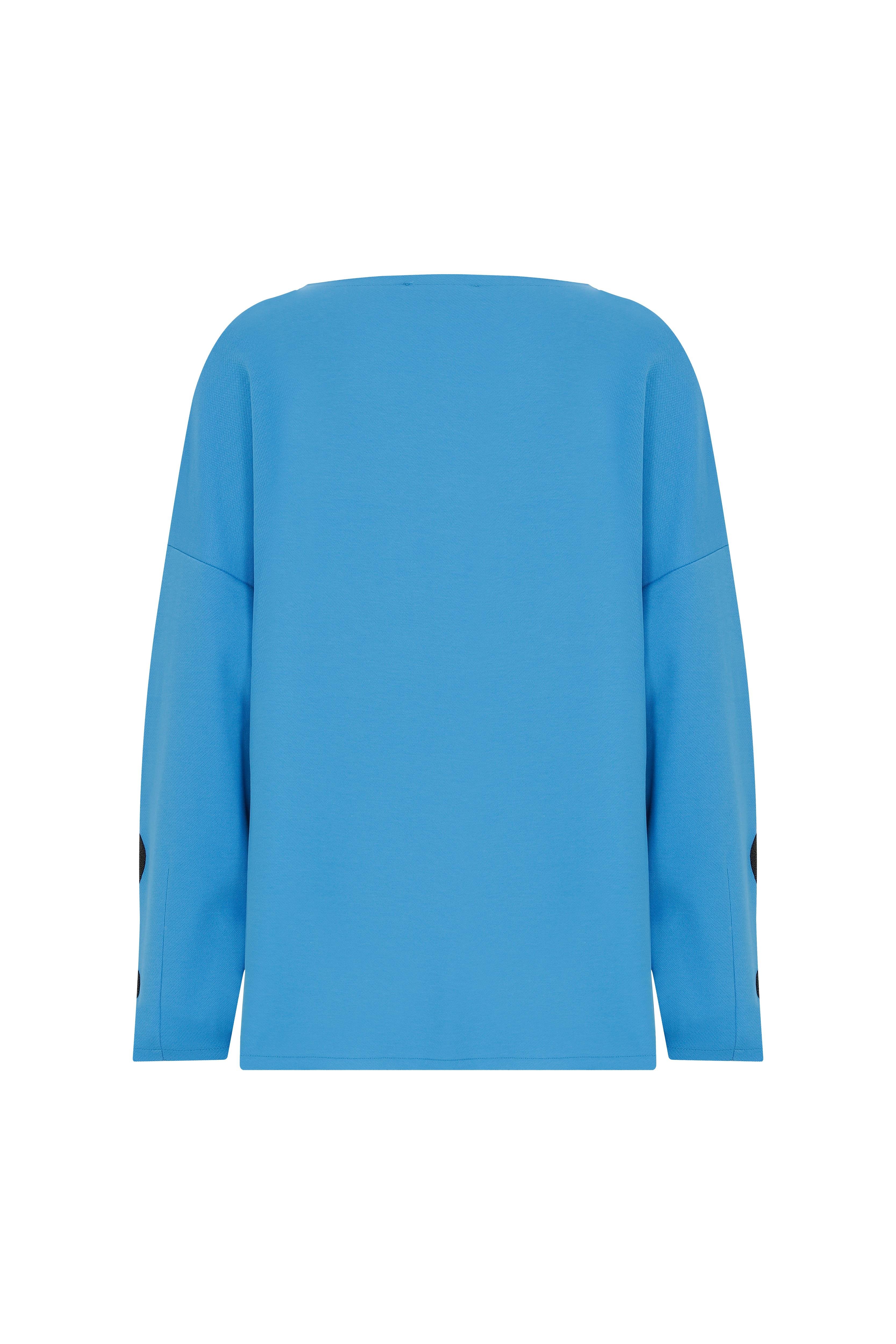Naar Naar Kadın Uzun kollu Günlük Kullanım Normal kesim Mavi Sweatshirt NAAR51320-MAVI