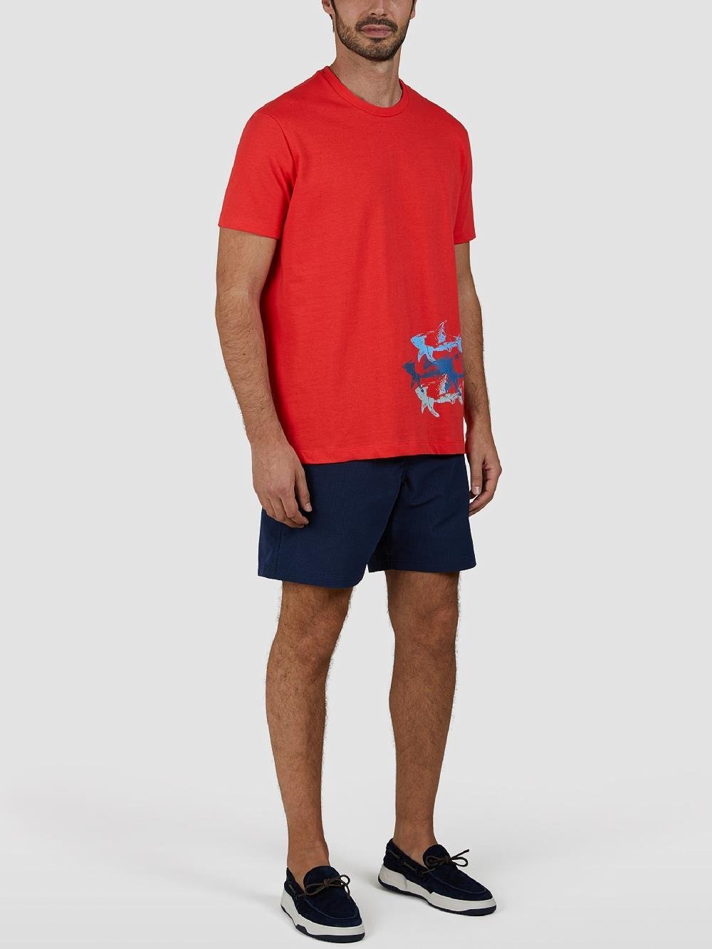 Paul Shark Paul Shark Erkek Beli Lastikli Rahat ve Hafif Kumaşlı Lacivert Deniz Şortu 25415061-013