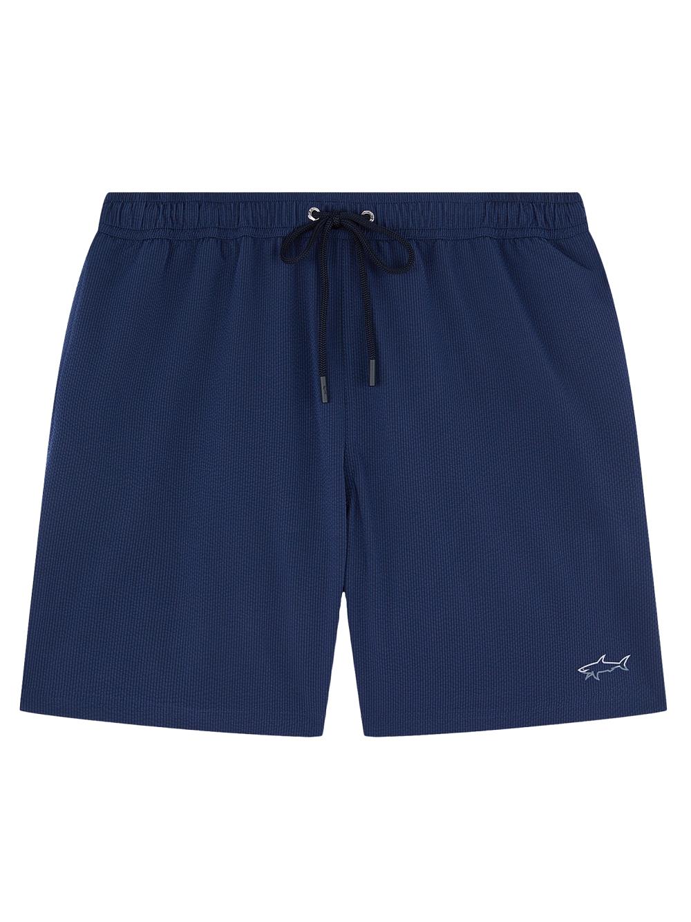 Paul Shark Paul Shark Erkek Beli Lastikli Rahat ve Hafif Kumaşlı Lacivert Deniz Şortu 25415061-013
