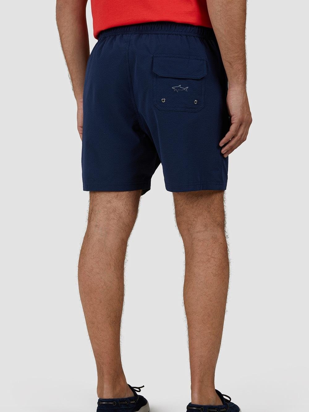 Paul Shark Paul Shark Erkek Beli Lastikli Rahat ve Hafif Kumaşlı Lacivert Deniz Şortu 25415061-013