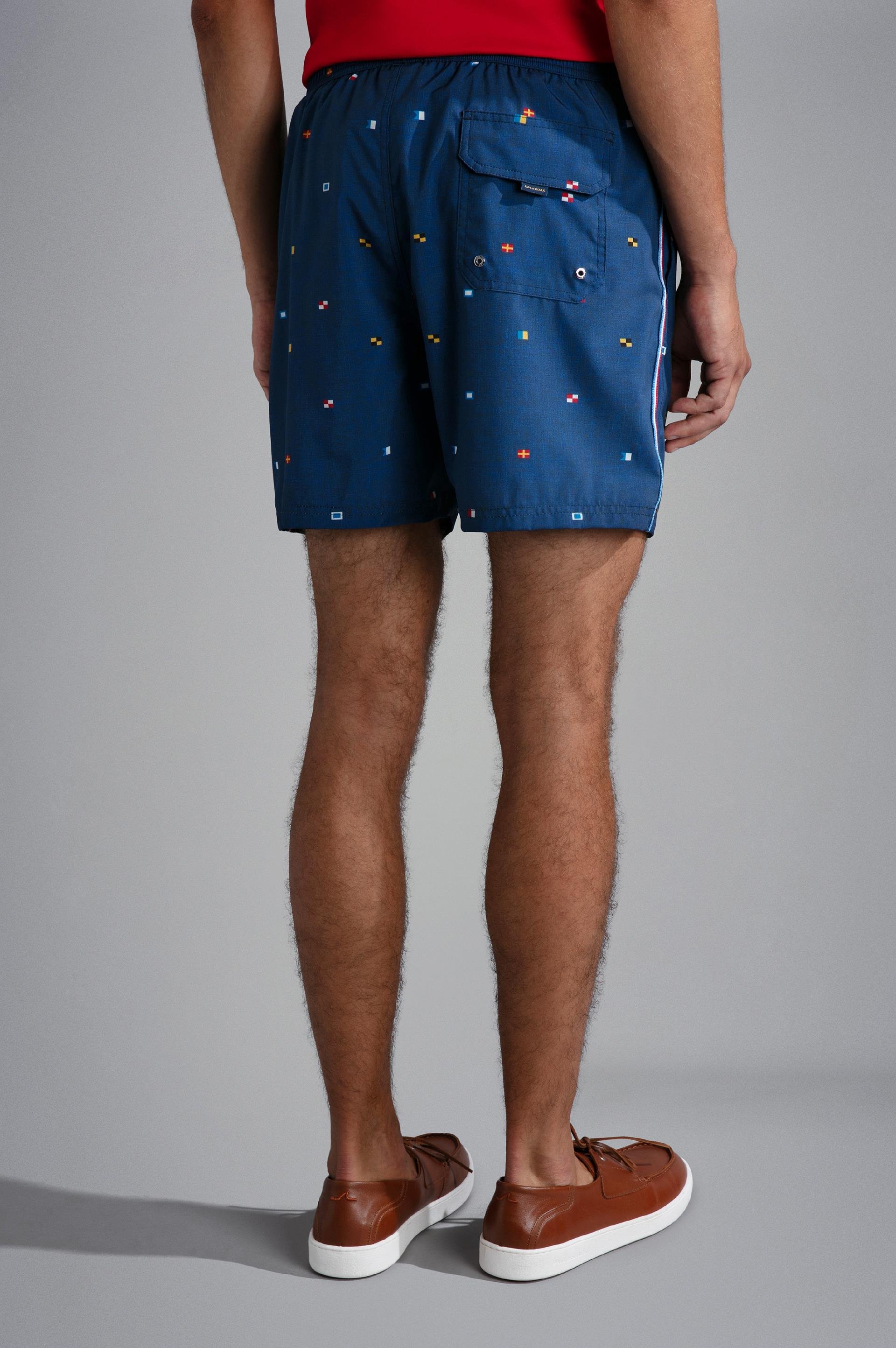 Paul Shark Paul Shark Erkek Çabuk Kuruyan Kumaşlı Normal Kesim Mavi1 Mayo 24415029-N01