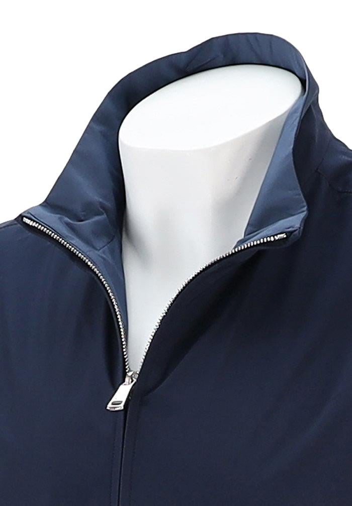 Paul Shark Paul Shark Erkek Çift Taraflı Rüzgara Dayanıklı Su Geçirmeyen Dik Yaka Kolsuz Lacivert Yelek 25412614-013