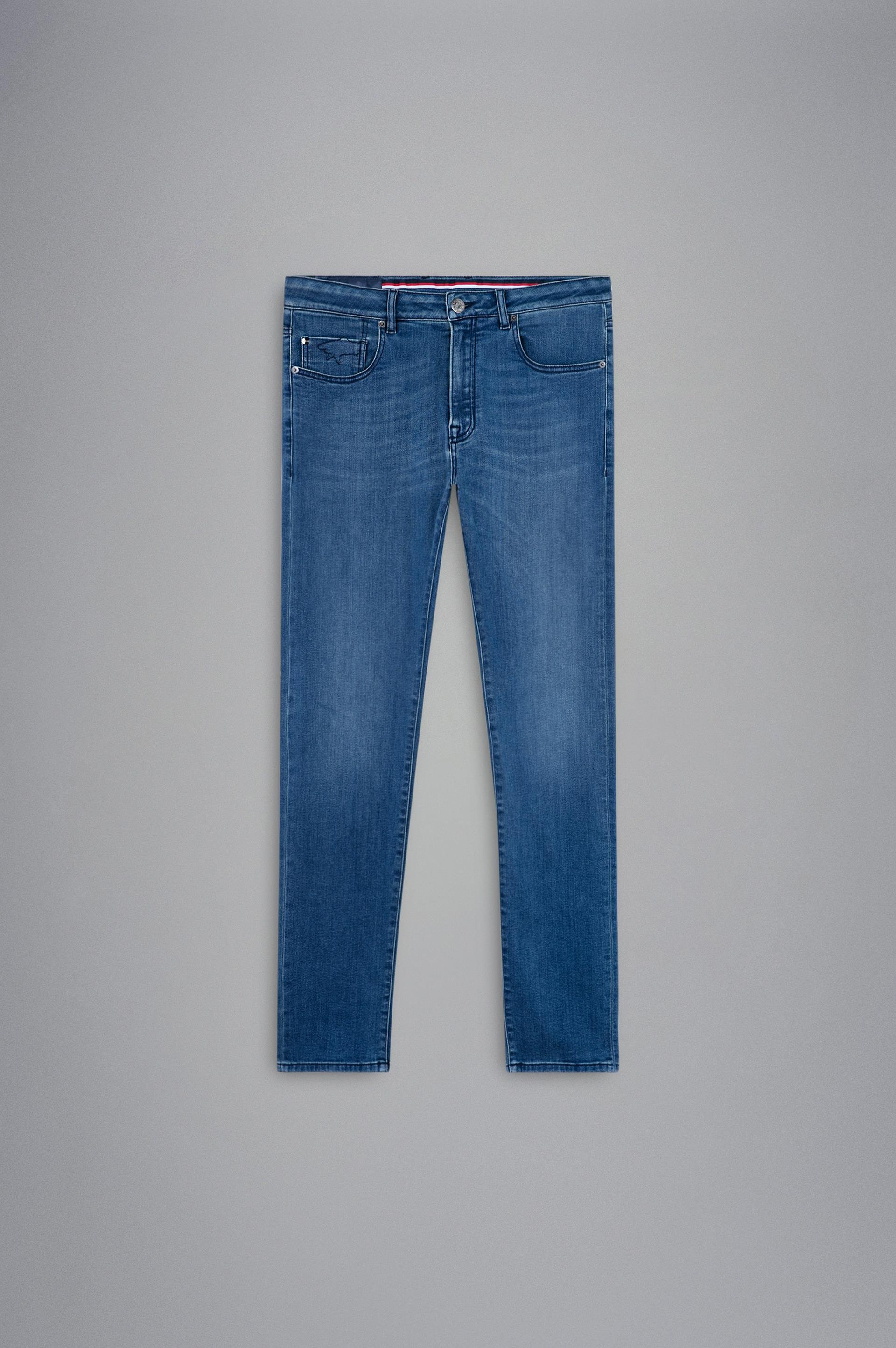 Paul Shark Paul Shark Erkek Denim Kumaş  Normal Bel Düz Model Mavi1 Jeans 13314120-001