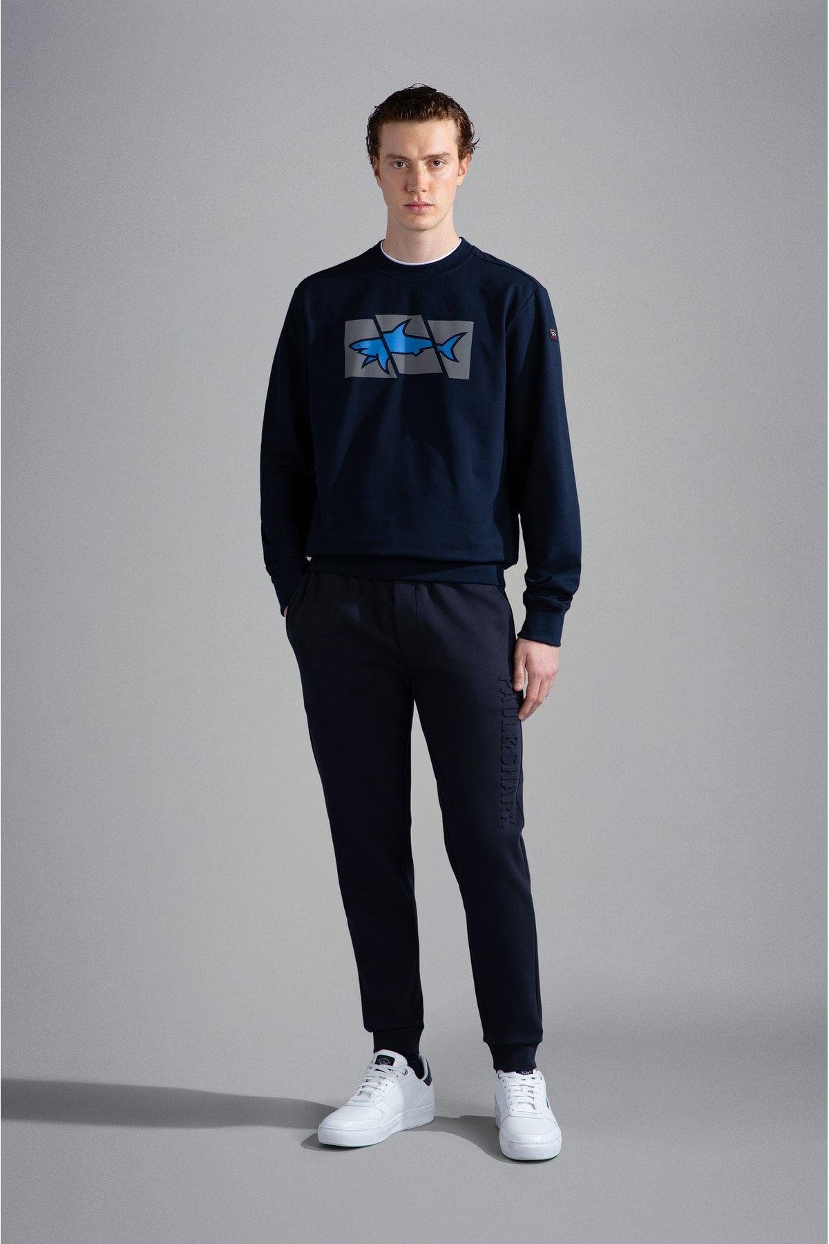 Paul Shark Paul Shark Erkek Dokuma Kumaş  Normal Bel  Düz Model Lacivert Eşofman Altı 13311913A-013