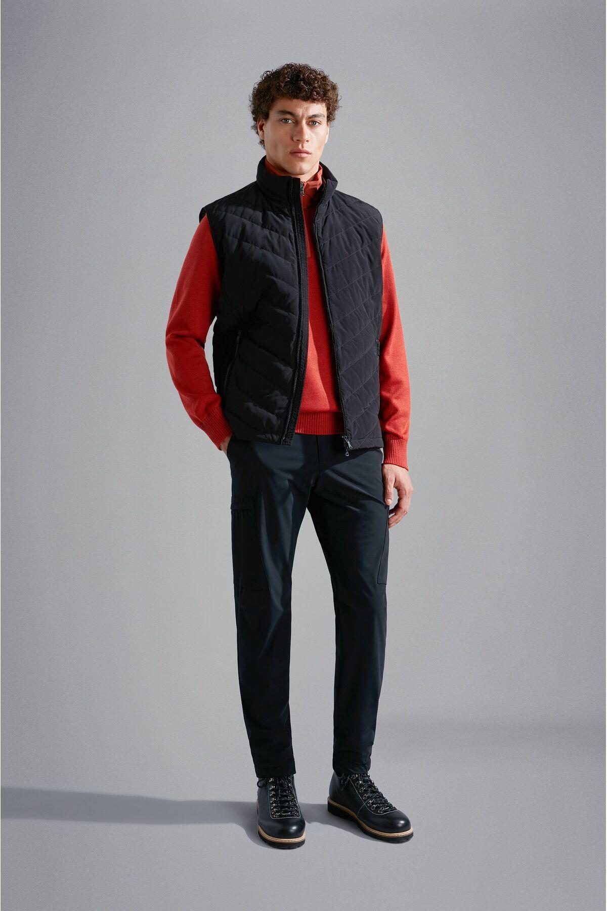 Paul Shark Paul Shark Erkek Düz Model Kolsuz Fermuar Kapamalı Siyah Yelek 14312642-011