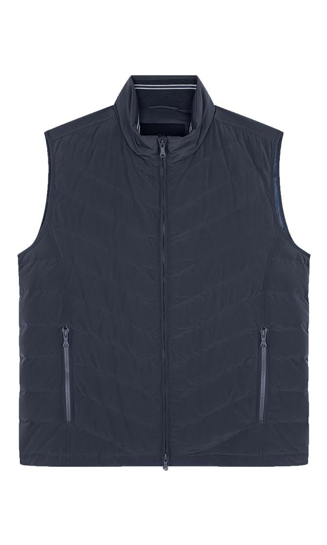 Paul Shark Paul Shark Erkek Düz Model Kolsuz Fermuar Kapamalı Lacivert Yelek 14312642-013