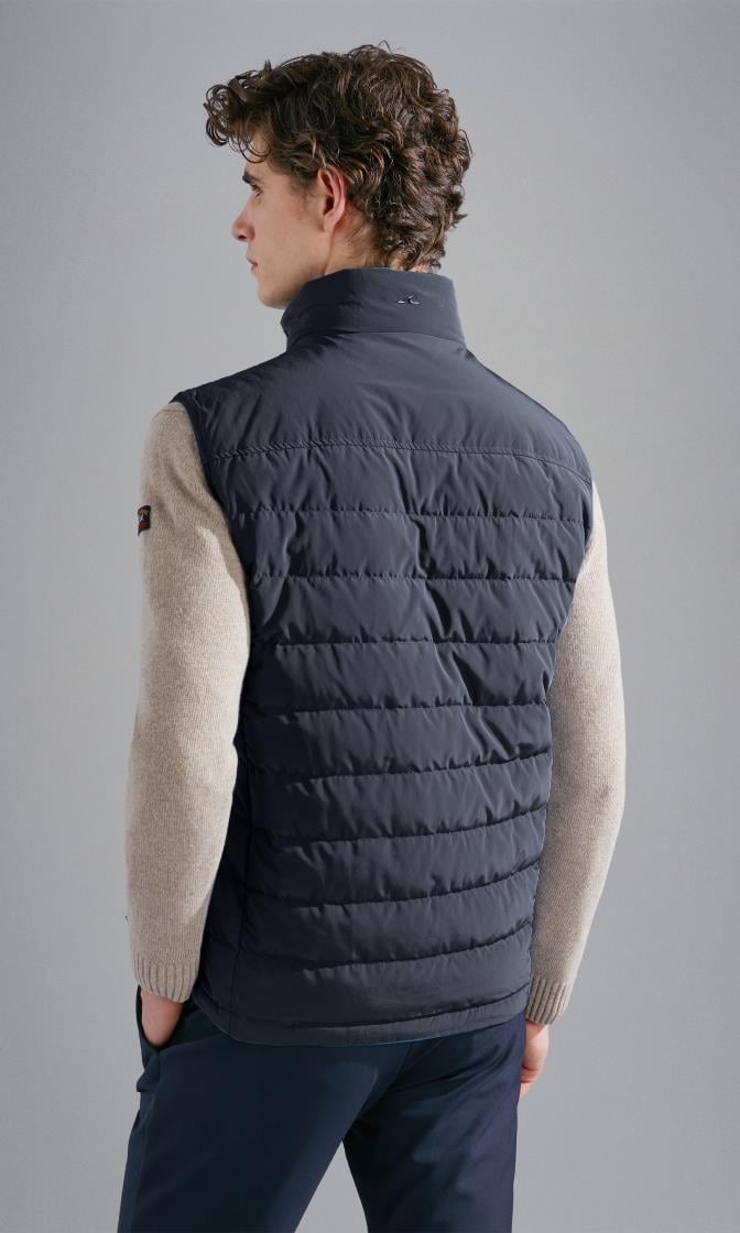 Paul Shark Paul Shark Erkek Düz Model Kolsuz Fermuar Kapamalı Lacivert Yelek 14312642-013