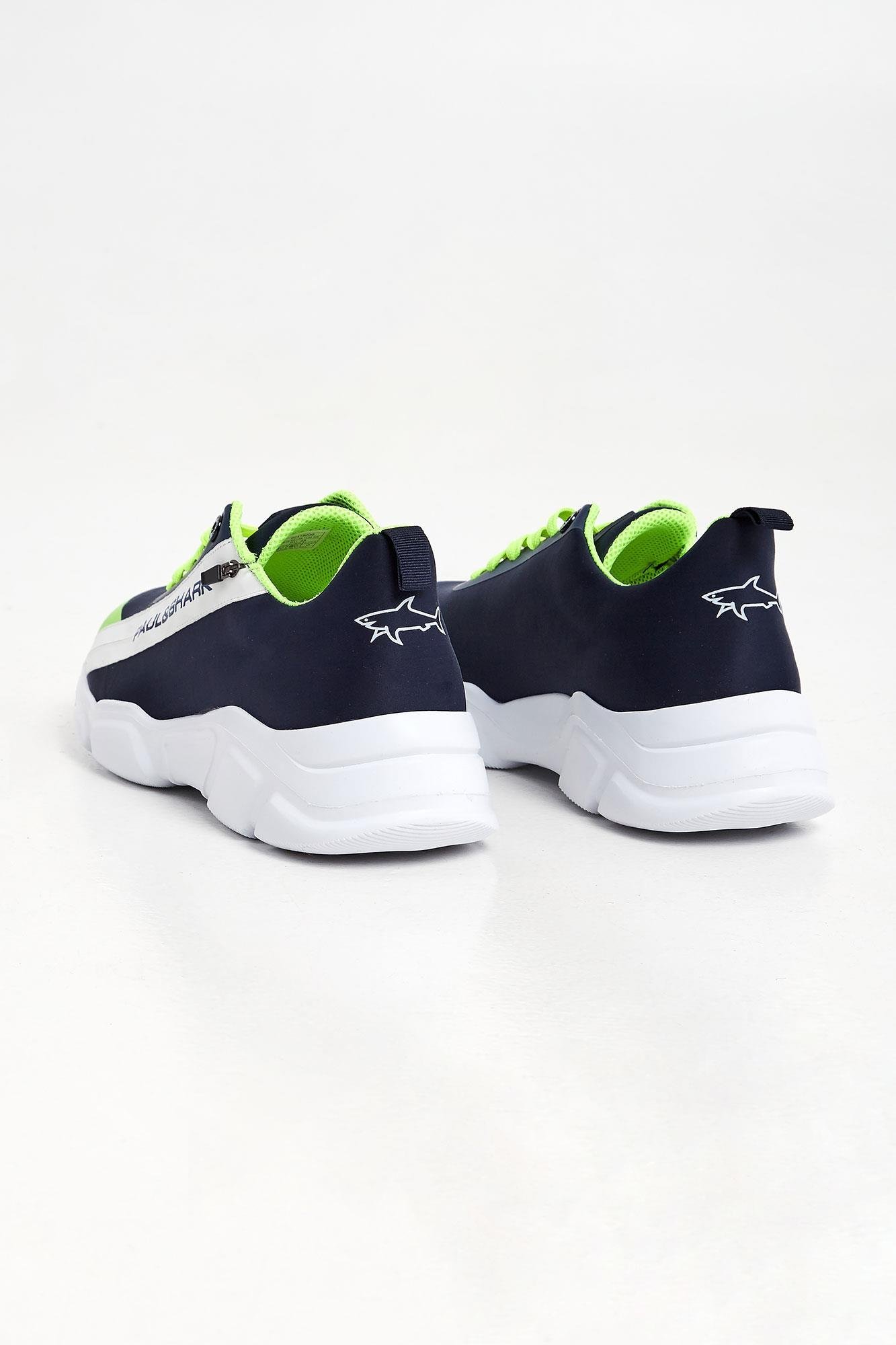 Paul Shark Paul Shark Erkek Günlük kullanım Düz ve Kısa Topuklu Lacivert Sneaker 22418000-013