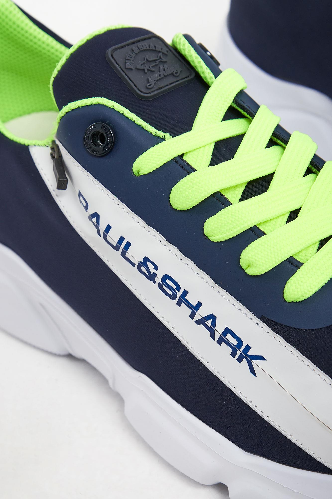 Paul Shark Paul Shark Erkek Günlük kullanım Düz ve Kısa Topuklu Lacivert Sneaker 22418000-013