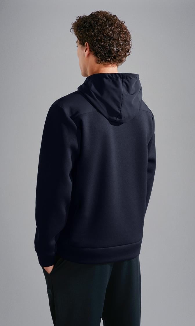 Paul Shark Paul Shark Erkek Kapşonlu Yaka Fermuarlı Uzun Kollu Lacivert Sweatshirt 14311867-050