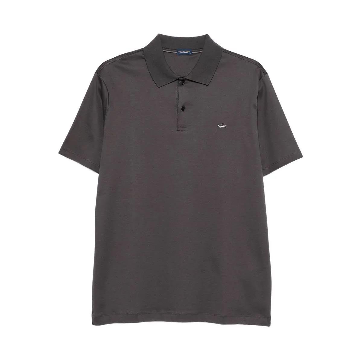 Paul Shark Paul Shark Erkek Kısa Kollu Polo Yaka Düğme Kapamalı Kahverengi Polo Yaka T-Shirt 15311726-94D