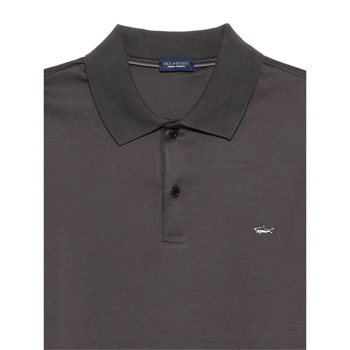 Paul Shark Paul Shark Erkek Kısa Kollu Polo Yaka Düğme Kapamalı Kahverengi Polo Yaka T-Shirt 15311726-94D