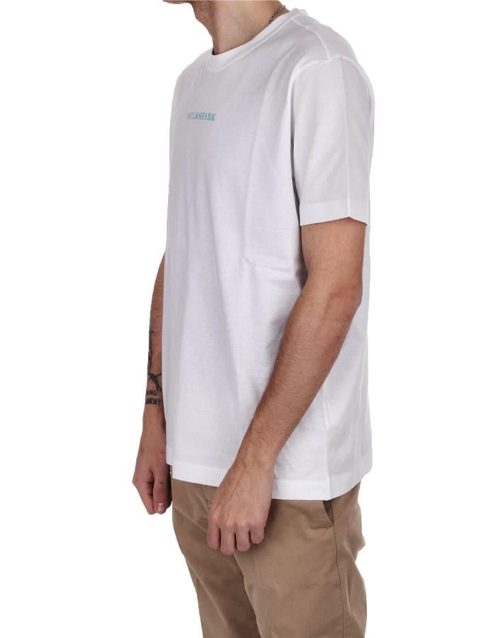 Paul Shark Paul Shark Erkek Logolu Basic Regular Fit Kısa Kollu Beyaz T-Shirt 23411014-010