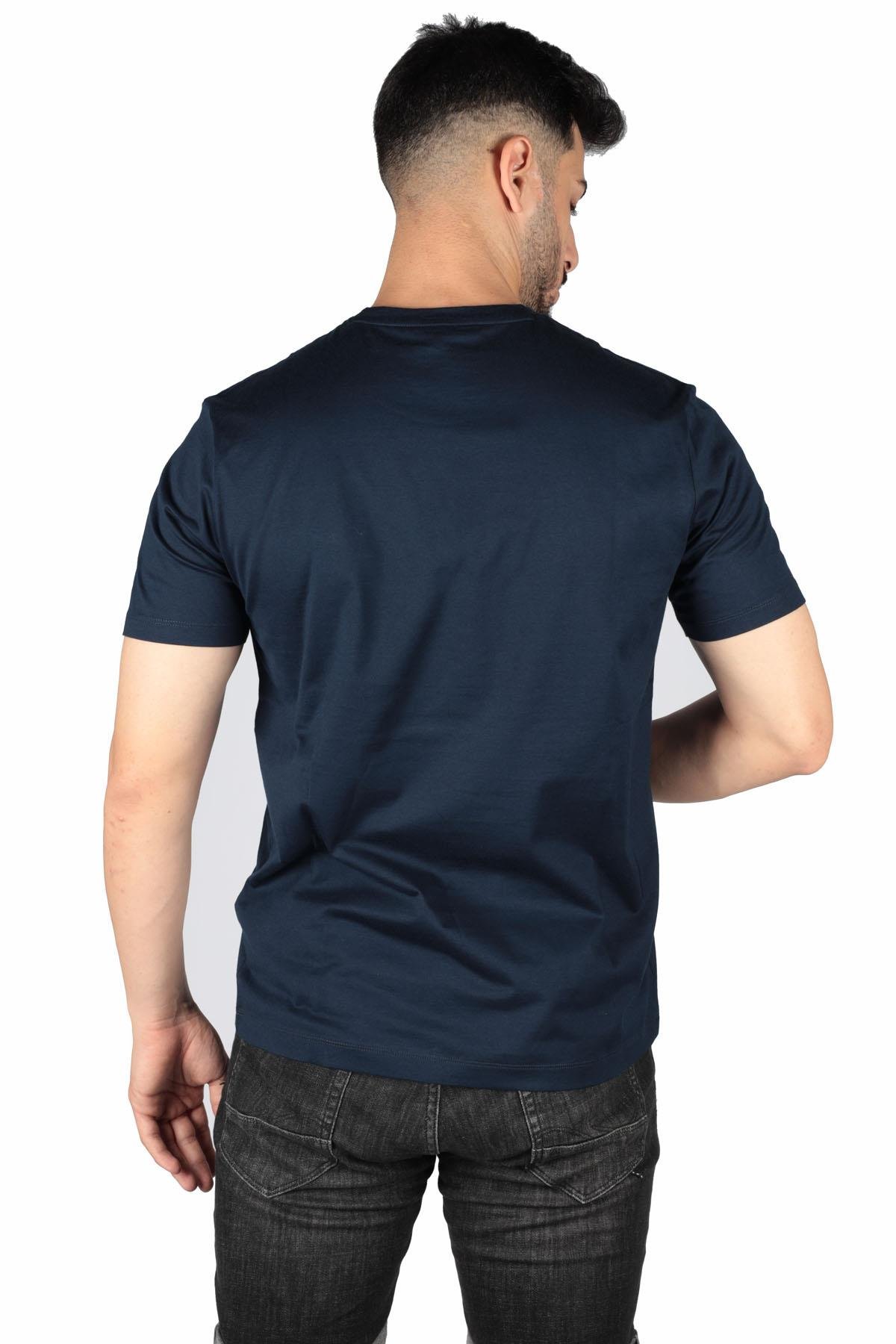 Paul Shark Paul Shark Erkek Marka Logo Detaylı Regular Fit Kısa Kollu Lacivert T-Shirt E20P1074-013
