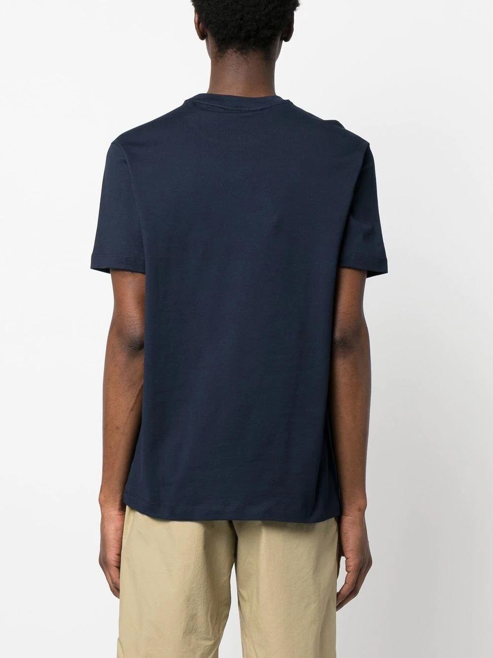 Paul Shark Paul Shark Erkek Marka Logolu Basic Bisiklet Yaka Kısa Kollu Lacivert T-Shirt 23411041-726