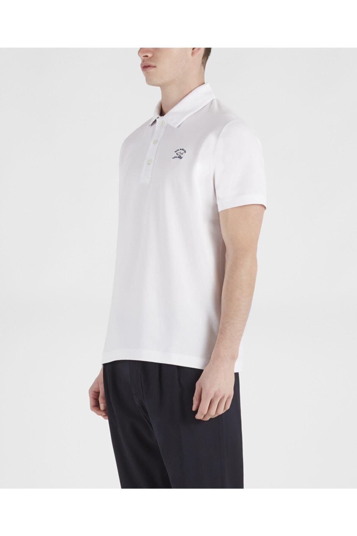 Paul Shark Paul Shark Erkek Marka Logolu Polo Yakalı Organik Pamuklu 010 Polo Yaka T-Shirt 21411264-010