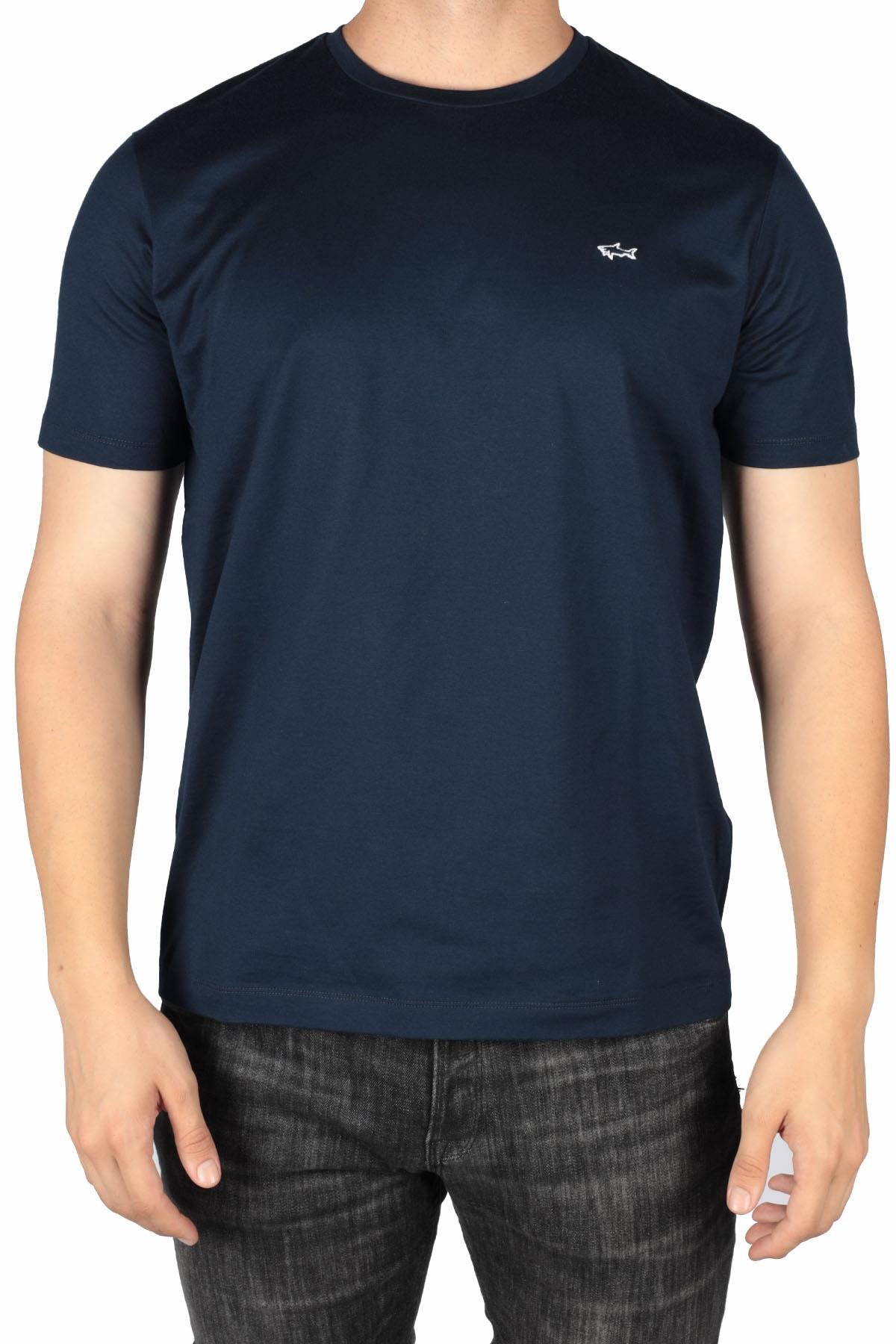 Paul Shark Paul Shark Erkek Marka Logo Detaylı Regular Fit Kısa Kollu Lacivert T-Shirt E20P1074-013