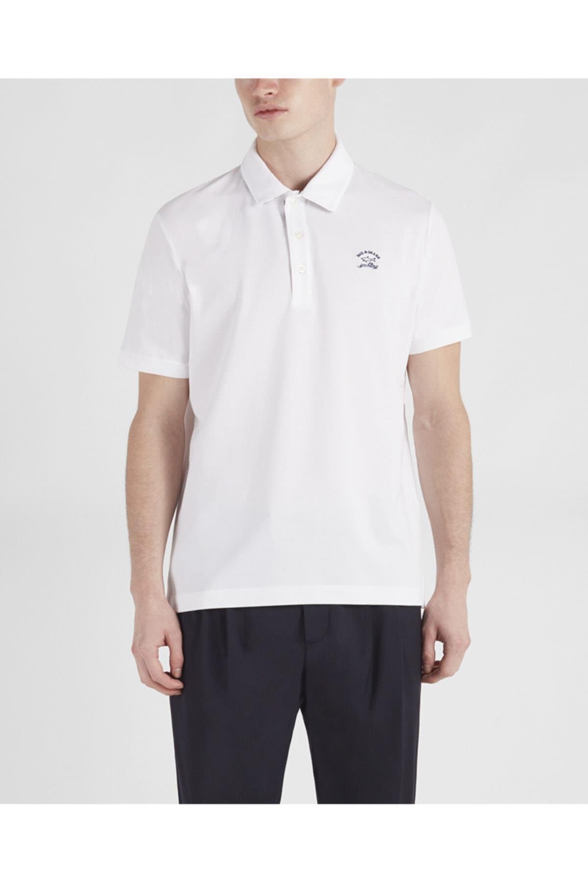 Paul Shark Paul Shark Erkek Marka Logolu Polo Yakalı Organik Pamuklu 010 Polo Yaka T-Shirt 21411264-010