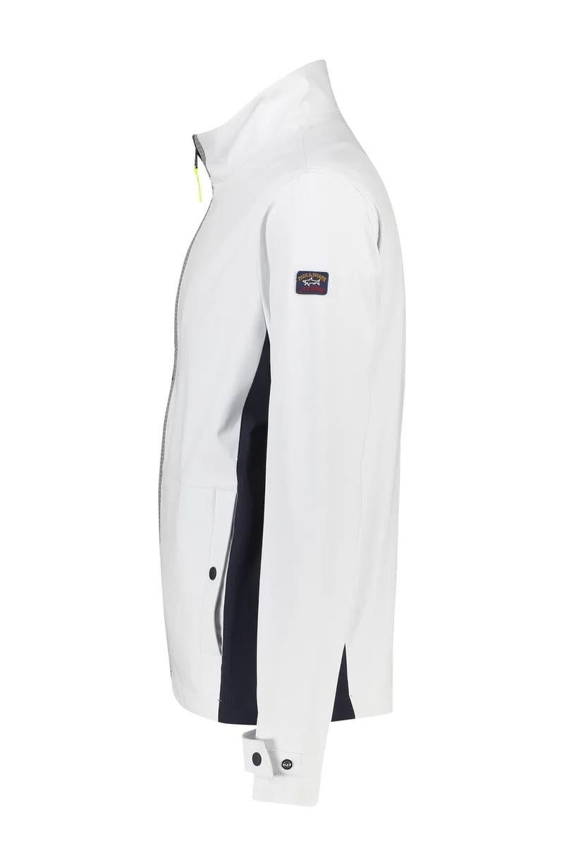 Paul Shark Paul Shark Erkek Marka Logo Detaylı Regular Fit Uzun Kollu Beyaz Ceket 23412151-010