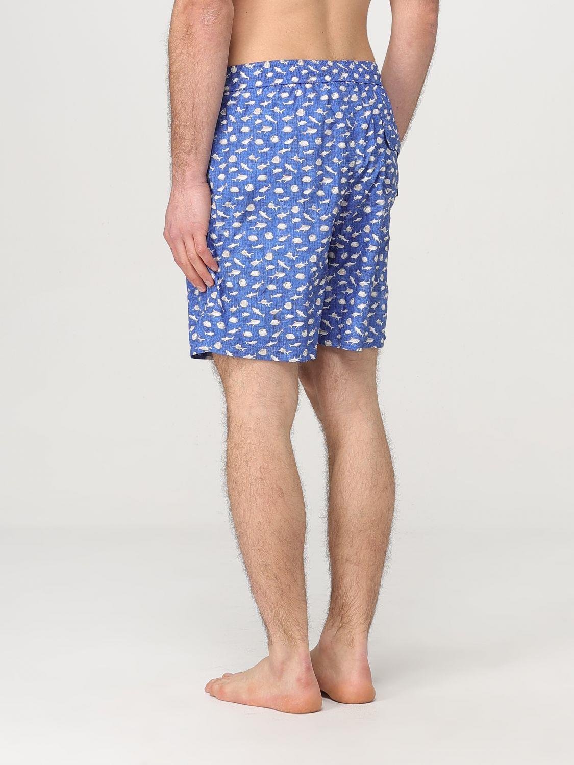 Paul Shark Paul Shark Erkek Normal Kesim Beli İp Bağlamalı Kısa Mavi Deniz Şortu 25415046-N16