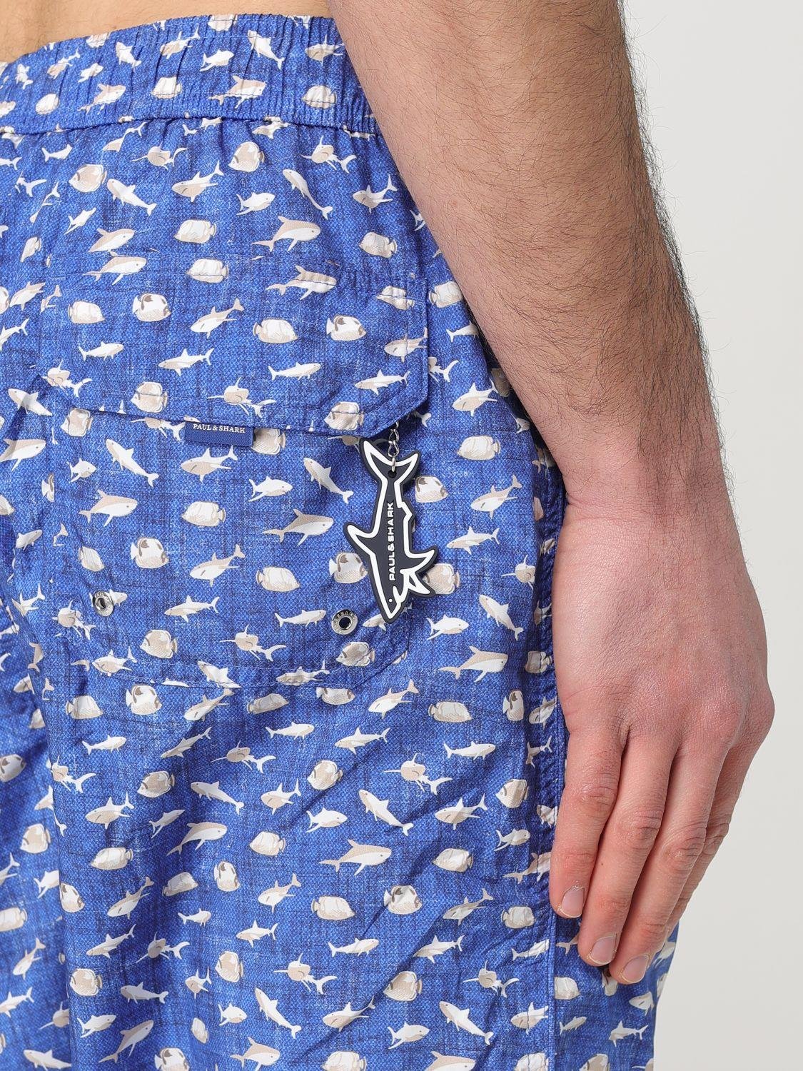 Paul Shark Paul Shark Erkek Normal Kesim Beli İp Bağlamalı Kısa Mavi Deniz Şortu 25415046-N16