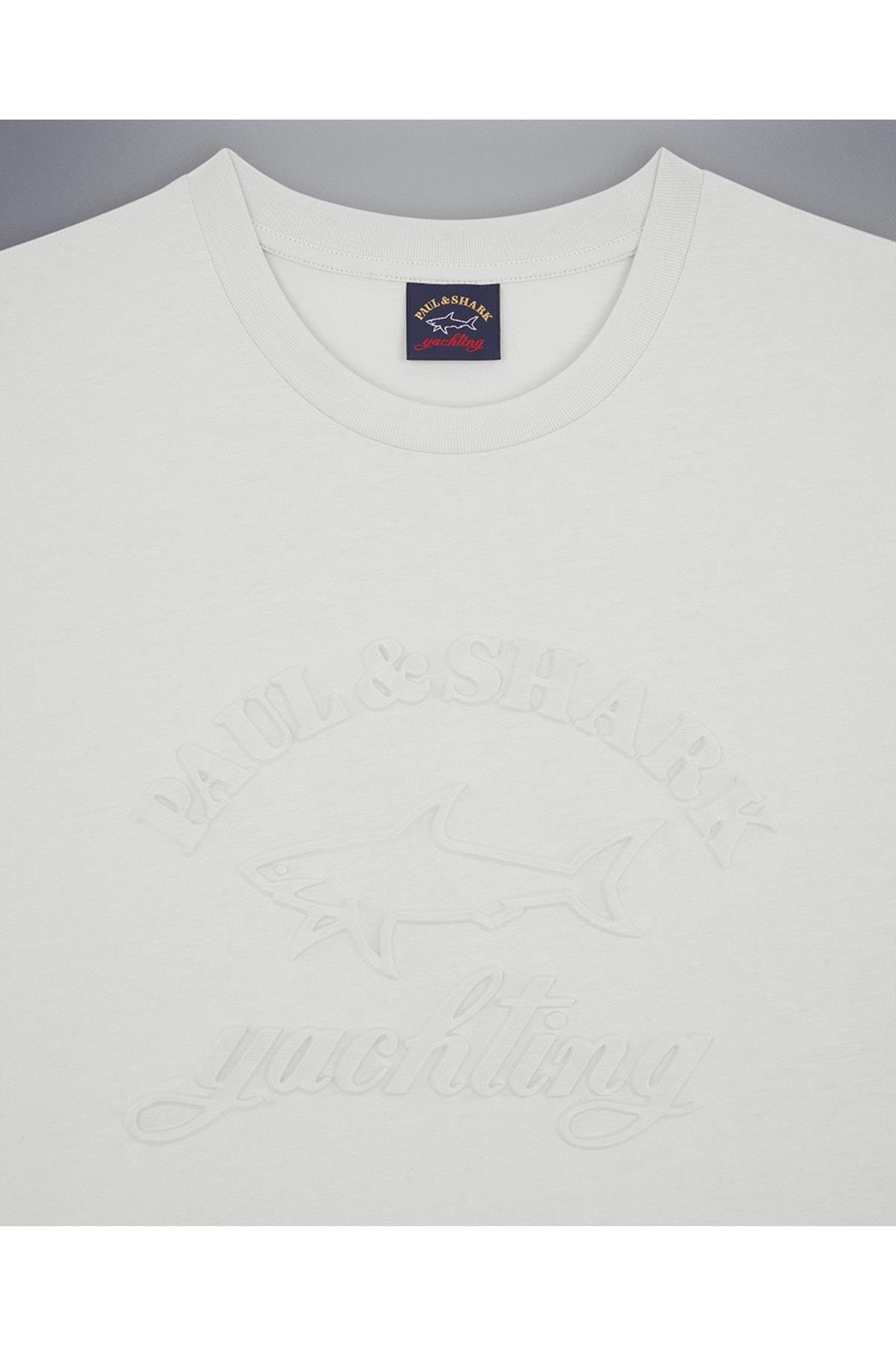Paul Shark Paul Shark Erkek Pamuklu Bisiklet Yaka Kısa Kollu Yeşil T-Shirt 23411196-198