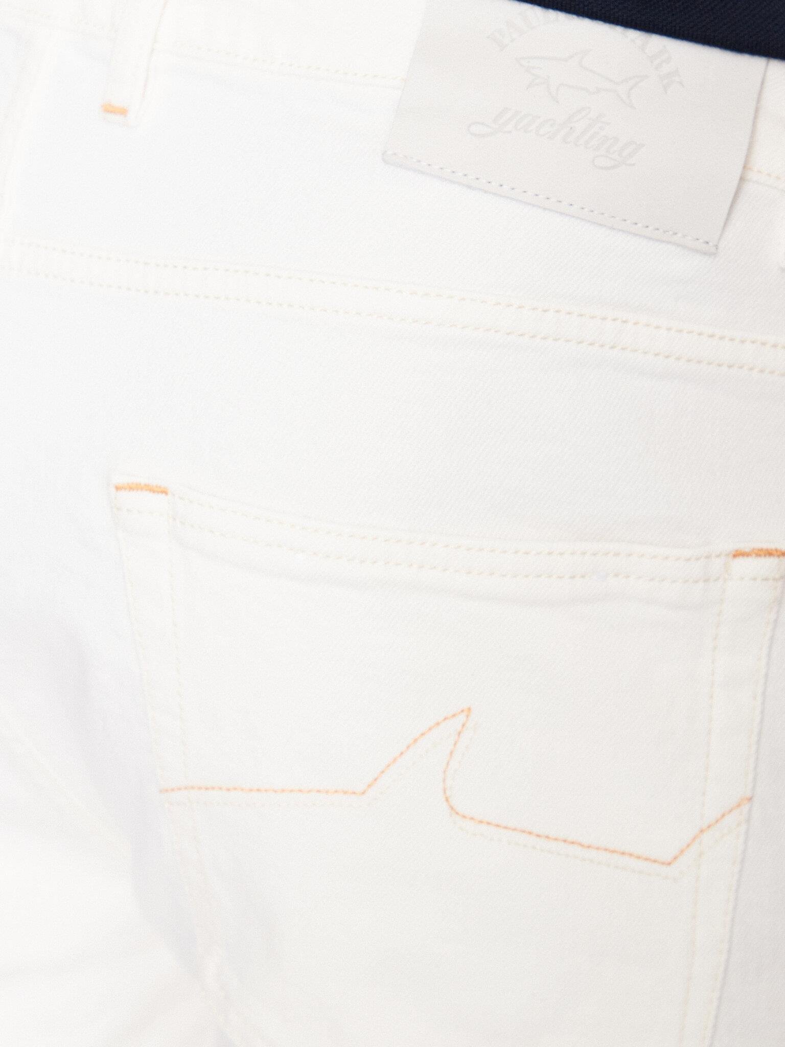 Paul Shark Paul Shark Erkek Pamuklu Marka  Logolu Beyaz Jeans 23414102-010