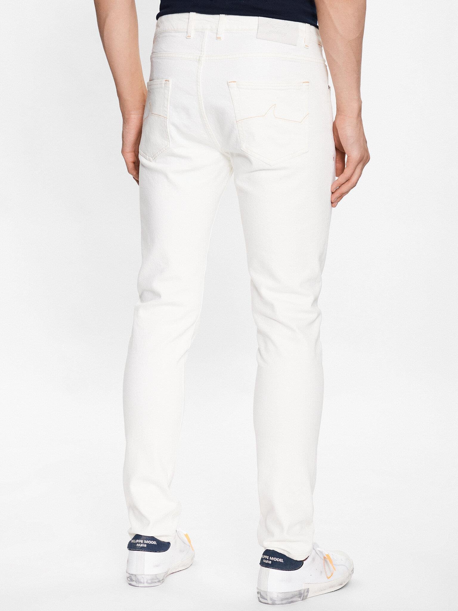 Paul Shark Paul Shark Erkek Pamuklu Marka  Logolu Beyaz Jeans 23414102-010