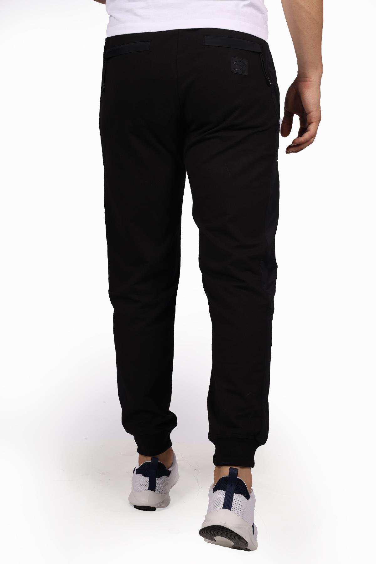 Paul Shark Paul Shark Erkek Pamuklu Regular Fit Düz Siyah Eşofman Altı 23411881-011