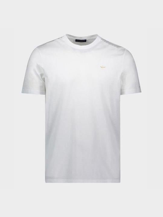 Paul Shark Paul Shark Erkek Pamuklu Regular Fit Düz Kısa Kollu Beyaz T-Shirt 21411017-010