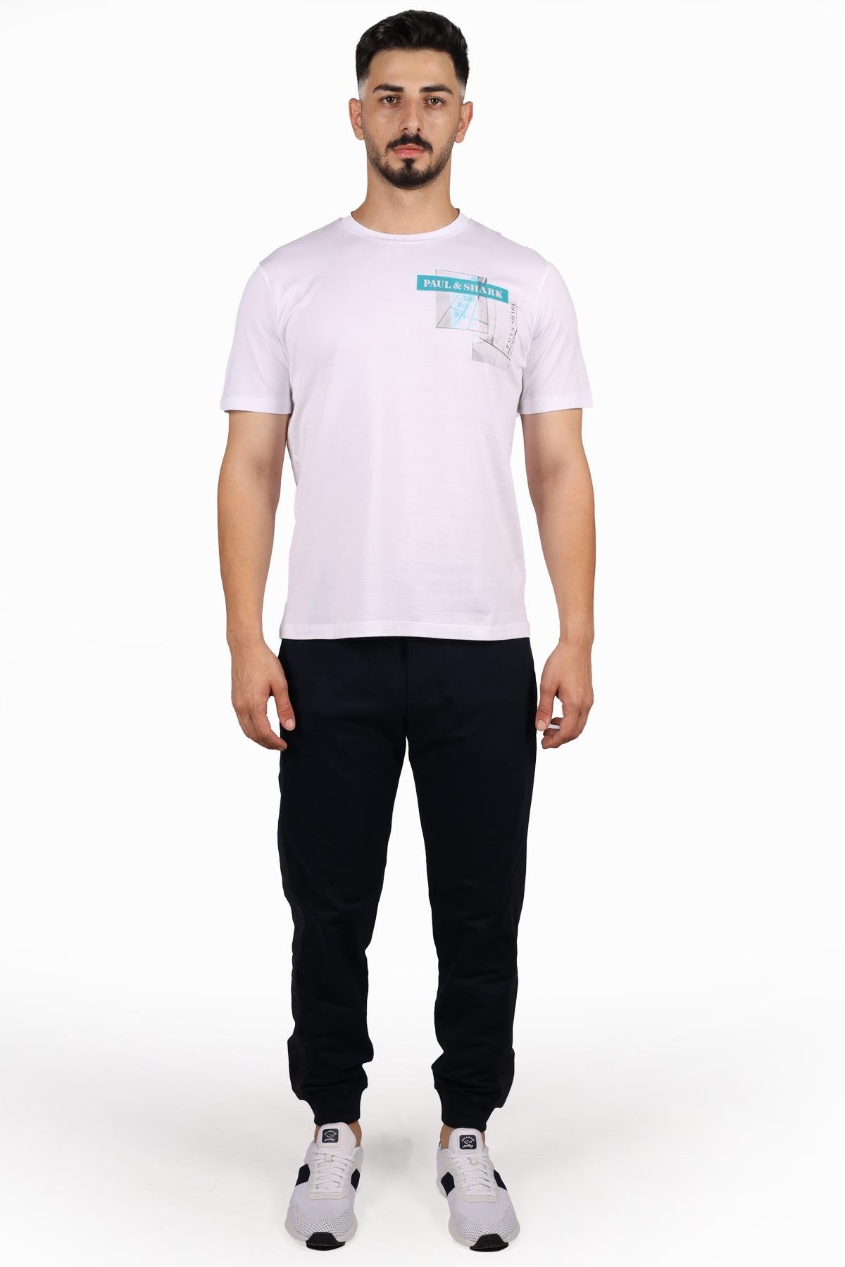 Paul Shark Paul Shark Erkek Pamuklu Regular Fit Düz Siyah Eşofman Altı 23411881-011