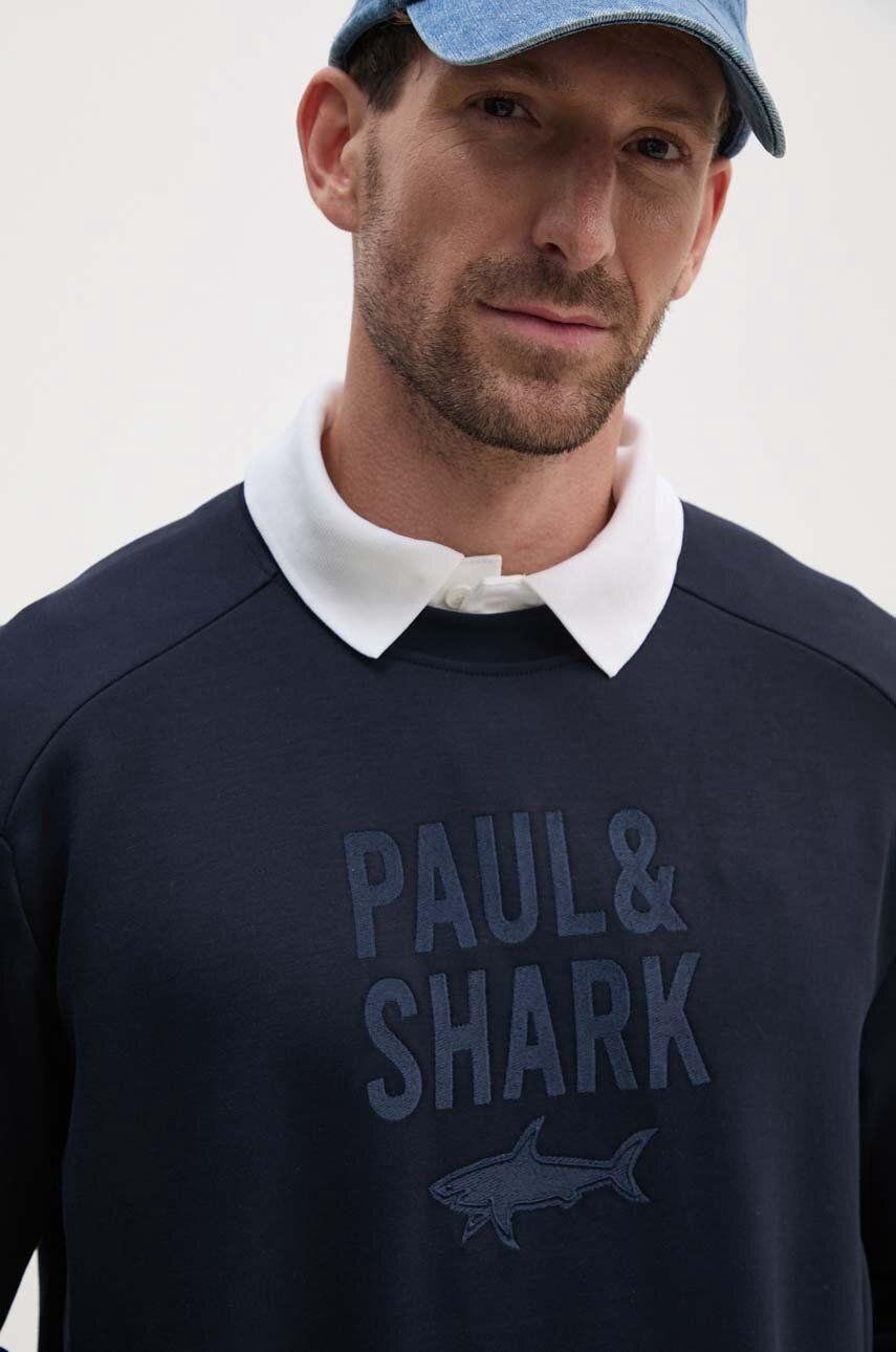Paul Shark Paul Shark Erkek Pamuklu Uzun Kol Dokuma Günlük Kullanım Lacivert Sweatshirt 14311890-050
