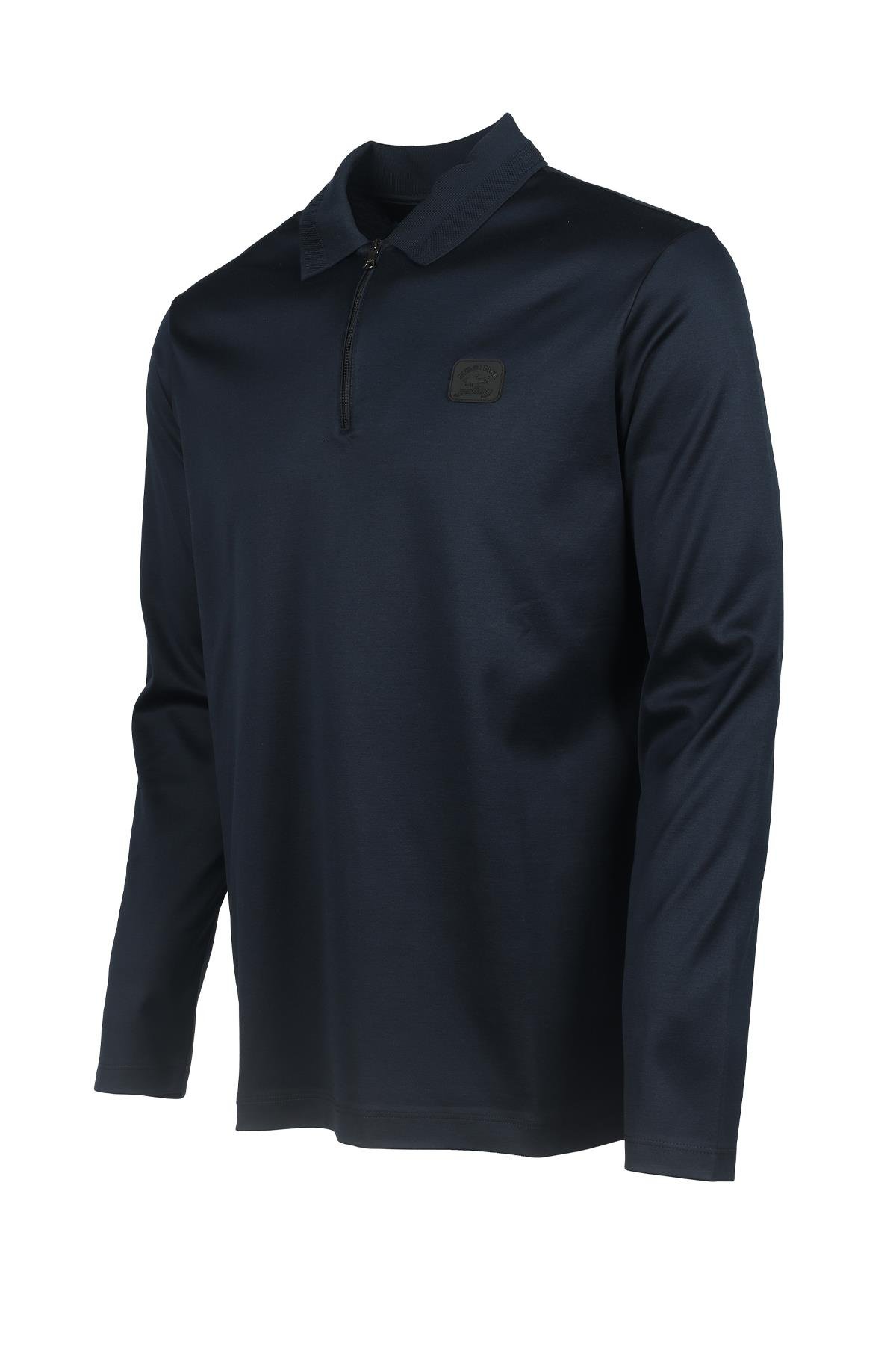 Paul Shark Paul Shark Erkek Polo Yaka Regular Fit Pamuklu Kısa Kollu Lacivert Polo Yaka T-Shirt 13311725-013