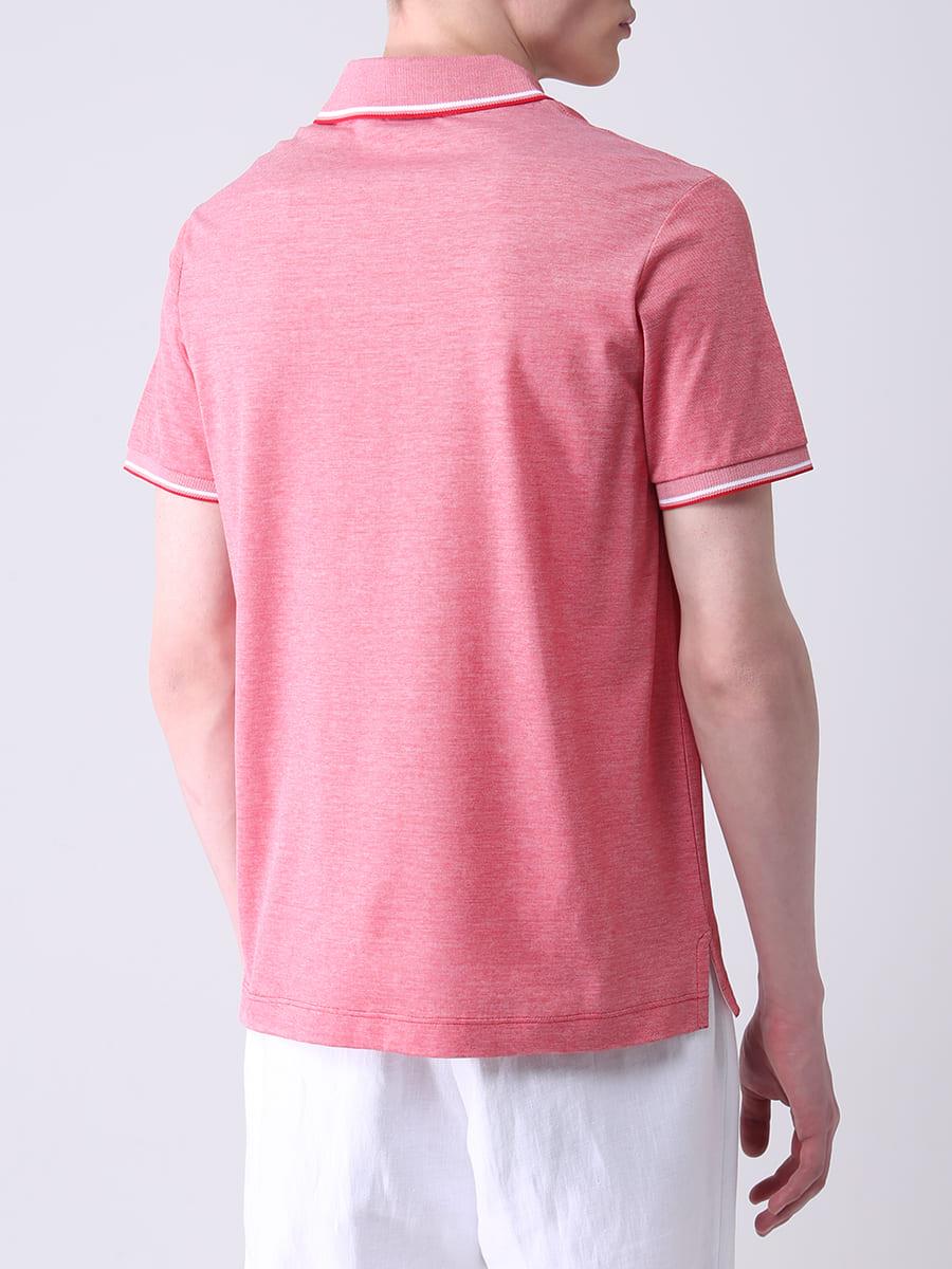 Paul Shark Paul Shark Erkek Polo Yaka Düğme Kapamalı Kısa Kollu Kırmızı Büyük Beden Polo Yaka T-Shirt 21411218A-577
