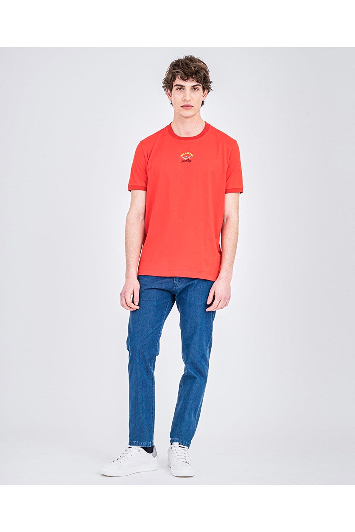 Paul Shark Paul Shark Erkek Slim Fit Düz Fermuarlı Lacivert Jeans 22414118-013